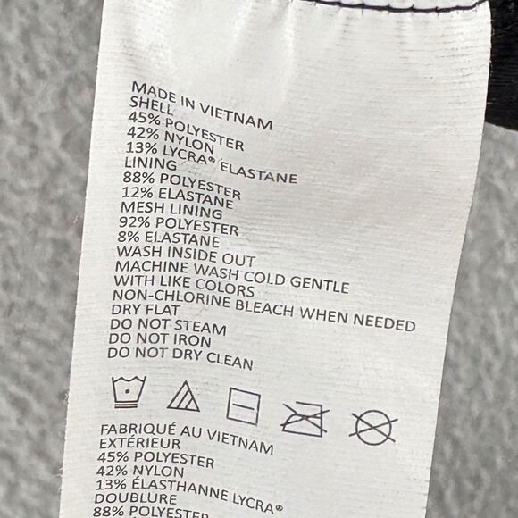 Prana Itzel Space Dye Gray Jersey Knotted Back High Neck Racerback Sports Bra L - Picture 12 of 13